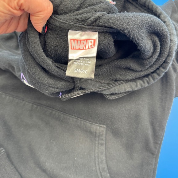 Marvel Venom Hoodie Mens Size S/P Black‎ Graphic Print Comic Book Pullover - Picture 5 of 5